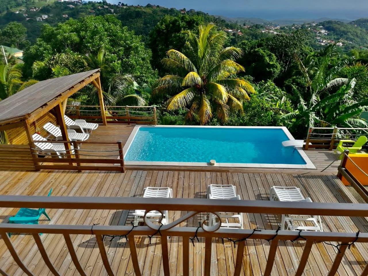 Villa Cosaroe 6-14 Pers Piscine Et Superbe Vue Mer Panoramique Riviere-Salee Exteriér fotografie