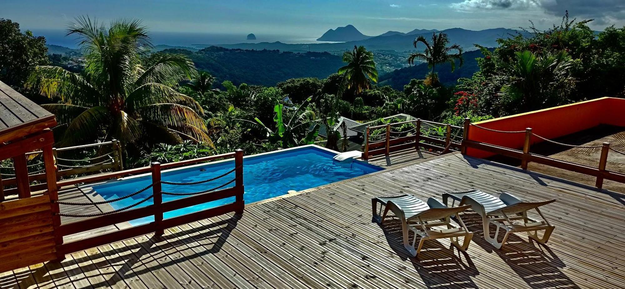 Villa Cosaroe 6-14 Pers Piscine Et Superbe Vue Mer Panoramique Riviere-Salee Exteriér fotografie